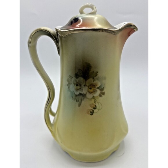 Vintage Jaeger & Co Strawberries Bavaria Hand Painted Porcelain Tea Pot Signed - Picture 4 of 16